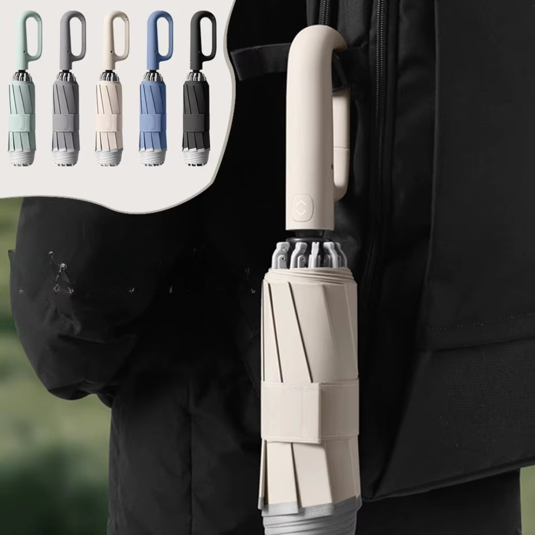 Buckle Umbrella Sturdy Windproof Automatic Umbrella Umbrella Large Umbrella Folding Travel Waterproof Sunscreen C5W1