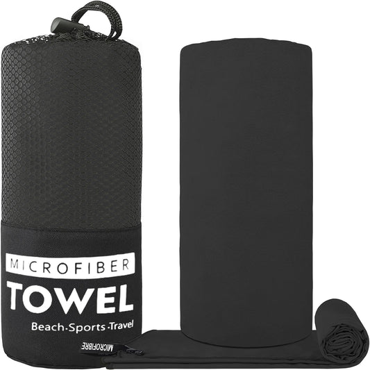 Microfiber Travel Towel, Quick Dry Towel Super Absorbent Compact Lightweight L for Beach, Gym, Pool, Bath, Yoga